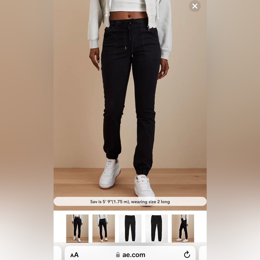 NWT  AMERICAN EAGLE HI RISE JEGGING JOGGER DENIM